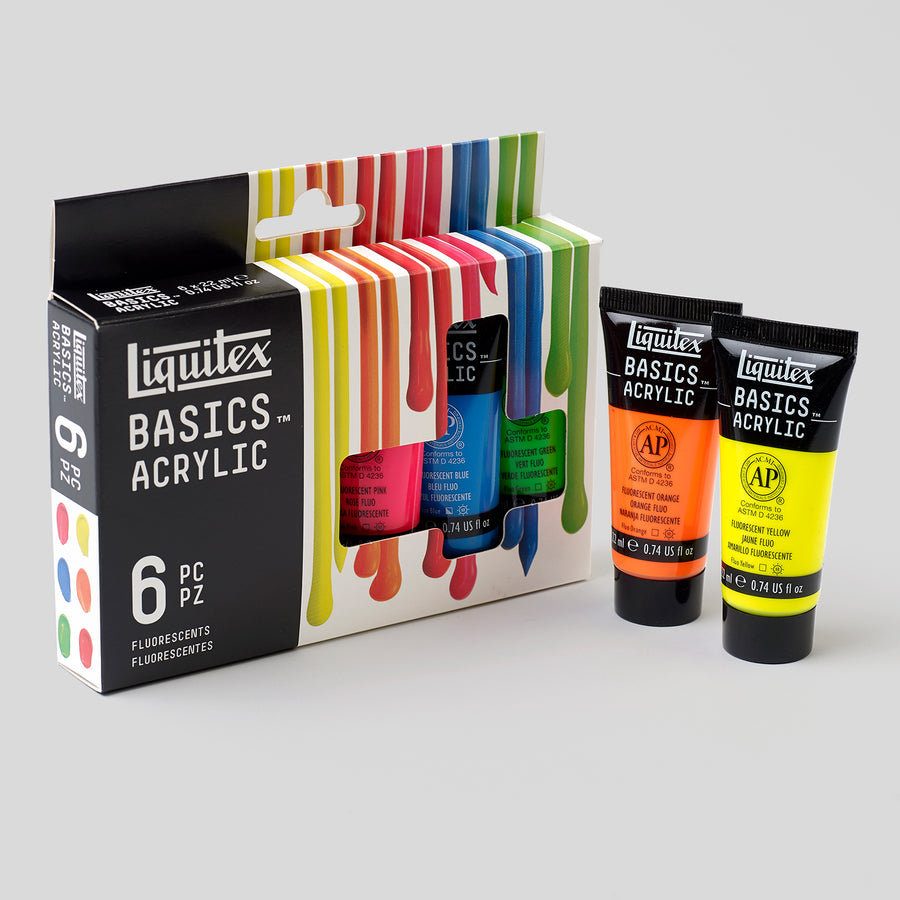 Liquitex Basics Acrylic Set 6x22mL Fluorescent