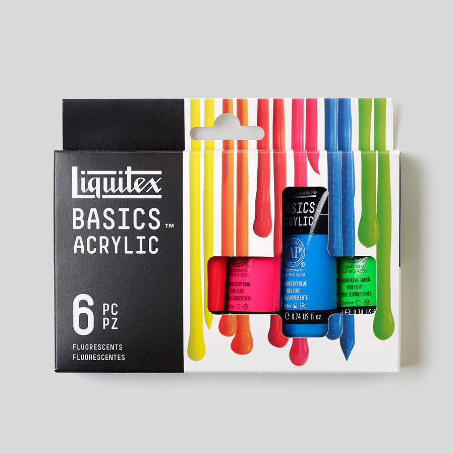 Liquitex Basics Acrylic Set 6x22mL Fluorescent