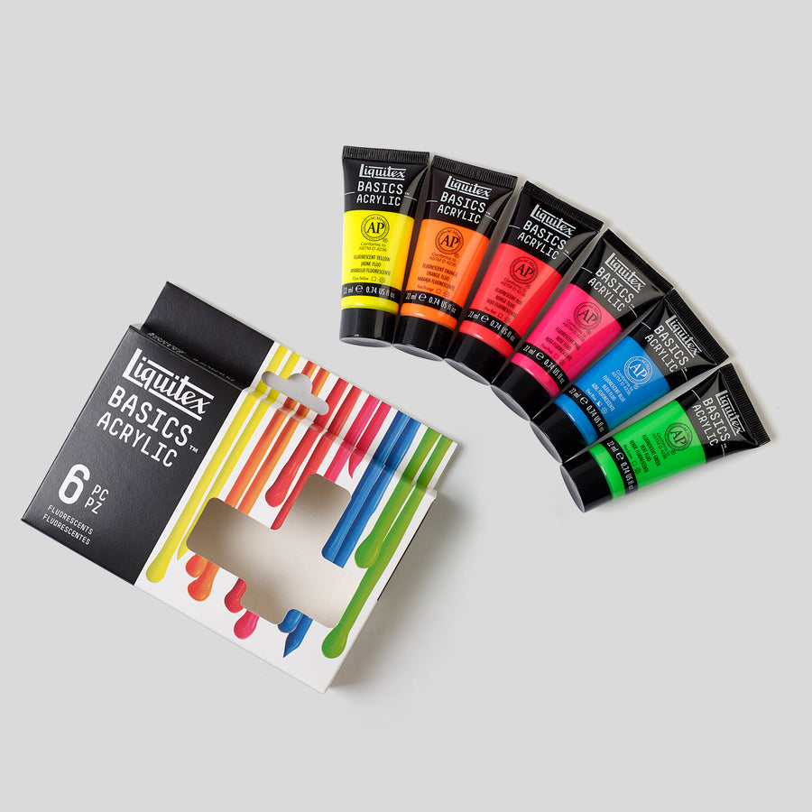 Liquitex Basics Acrylic Set 6x22mL Fluorescent