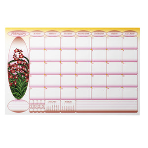 2025 Monthly Deskpad Planner The Flora & Fauna of the Philippines 11" x 17"