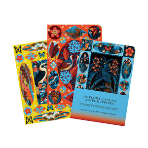 2025 Pocket Notebook Set The Flora & Fauna of the Philippines 3.5"x5.25"