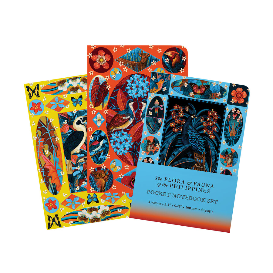 2025 Pocket Notebook Set The Flora & Fauna of the Philippines 3.5"x5.25"