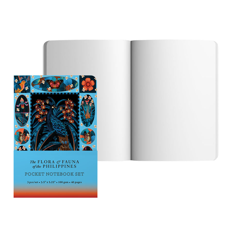 2025 Pocket Notebook Set The Flora & Fauna of the Philippines 3.5"x5.25"