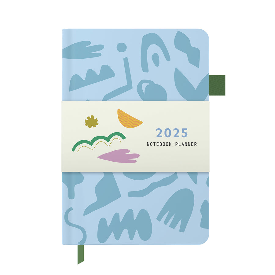 2025 Notebook Planner A5 Wonky Shapes Inner Worlds