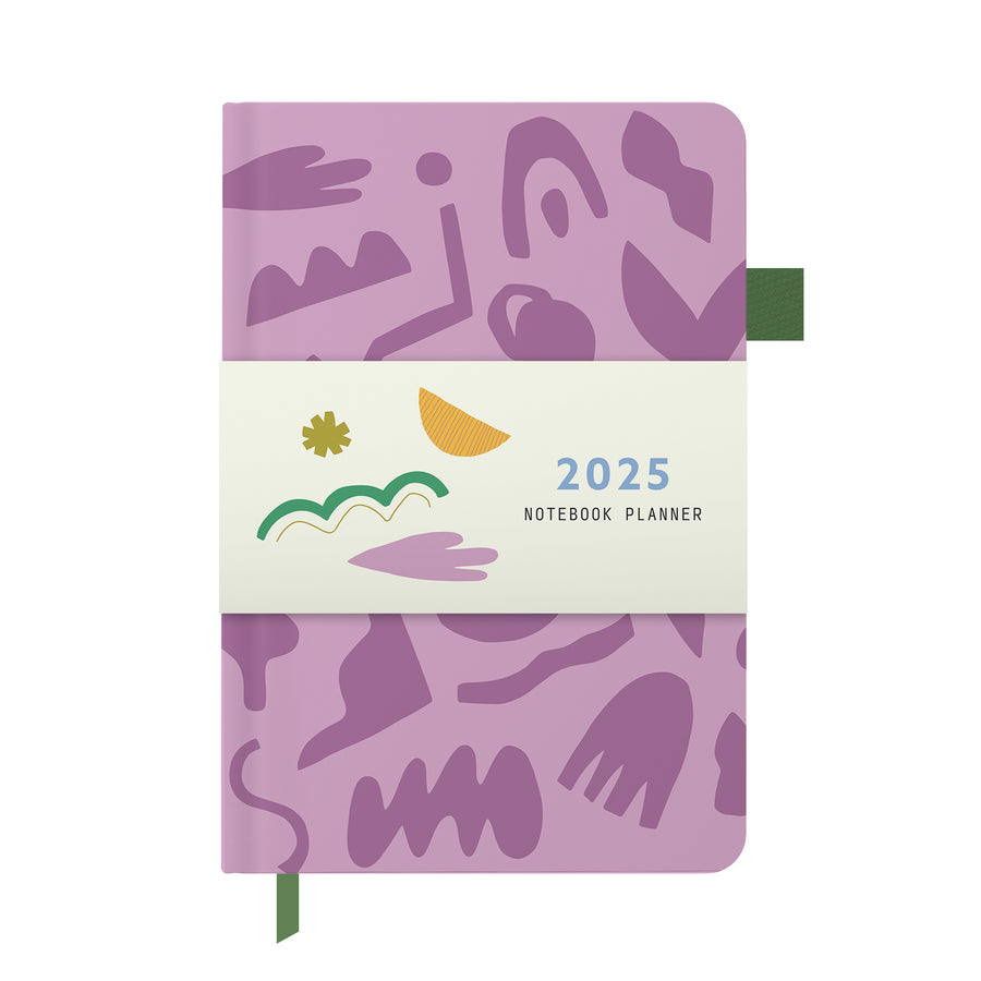 2025 Notebook Planner A5 Wonky Shapes Inner Worlds