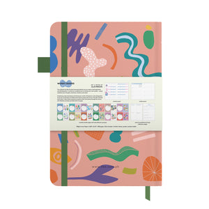 2025 Notebook Planner A5 Wonky Shapes Inner Worlds