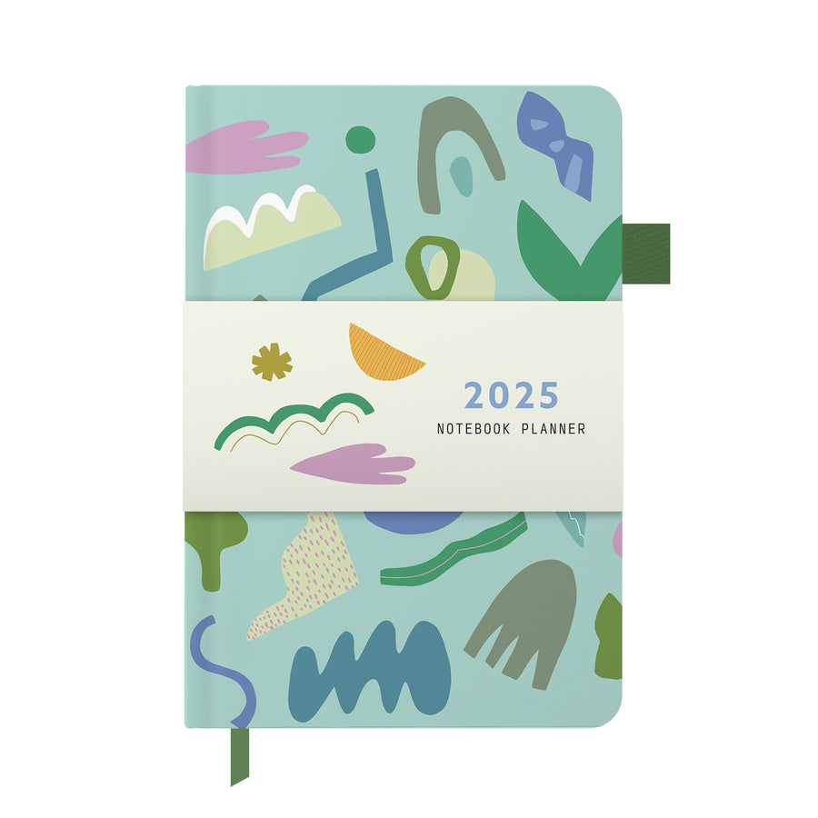 2025 Notebook Planner A5 Wonky Shapes Inner Worlds