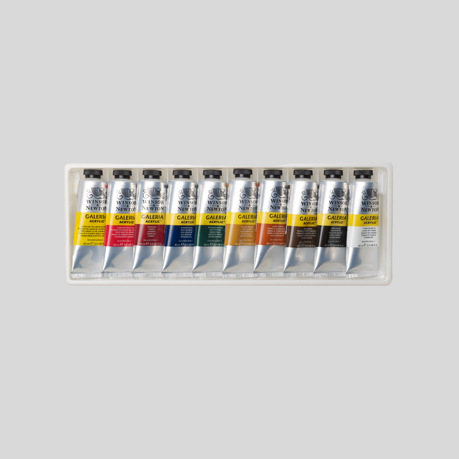 Winsor & Newton Galeria Acrylic Color 10 x 60ml Tube Set