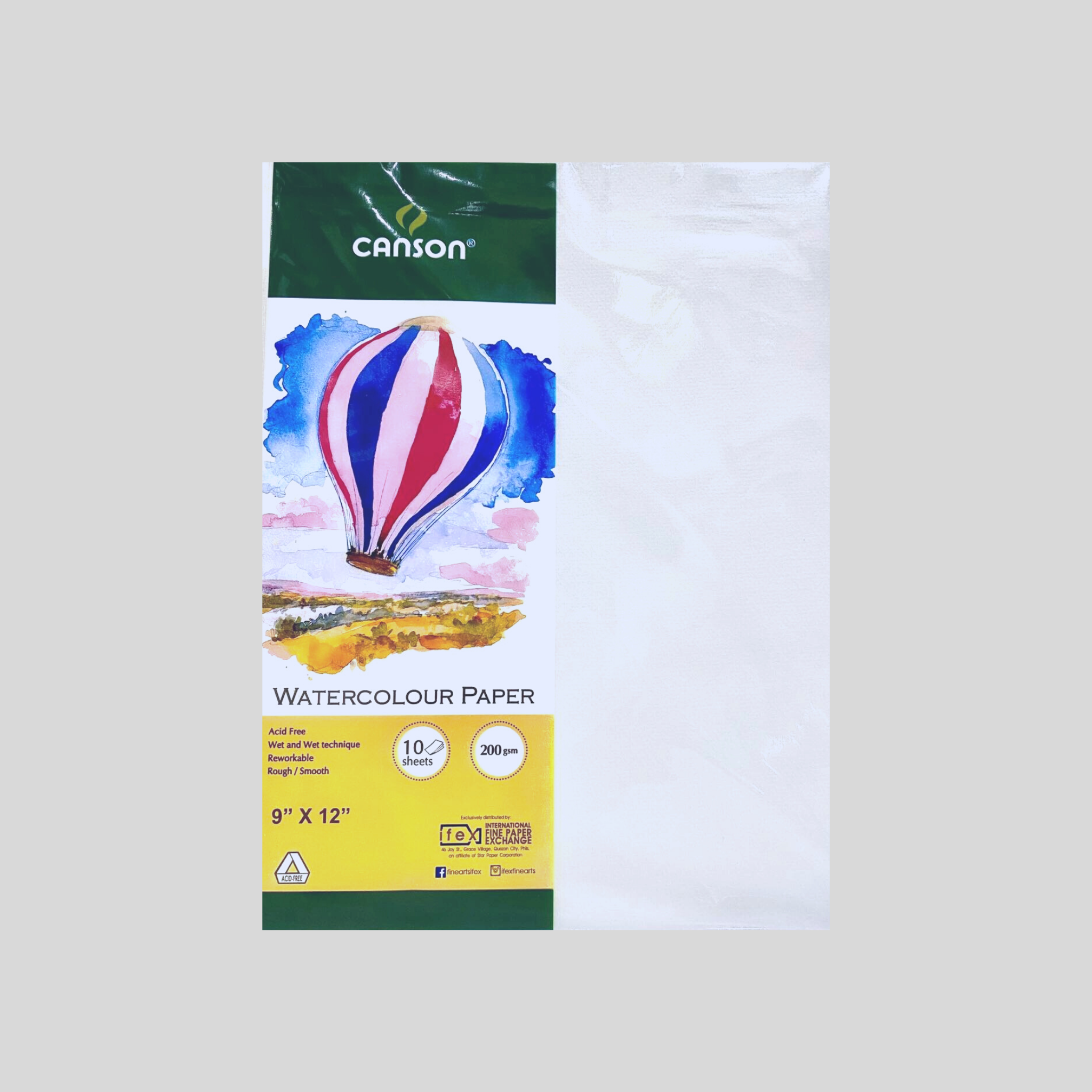 Canson Watercolor Paper 200gsm – Pulp and Pigment PH