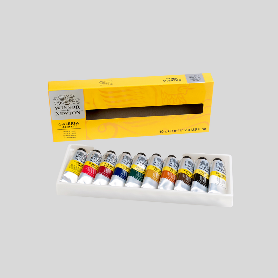 Winsor & Newton Galeria Acrylic Color 10 x 60ml Tube Set