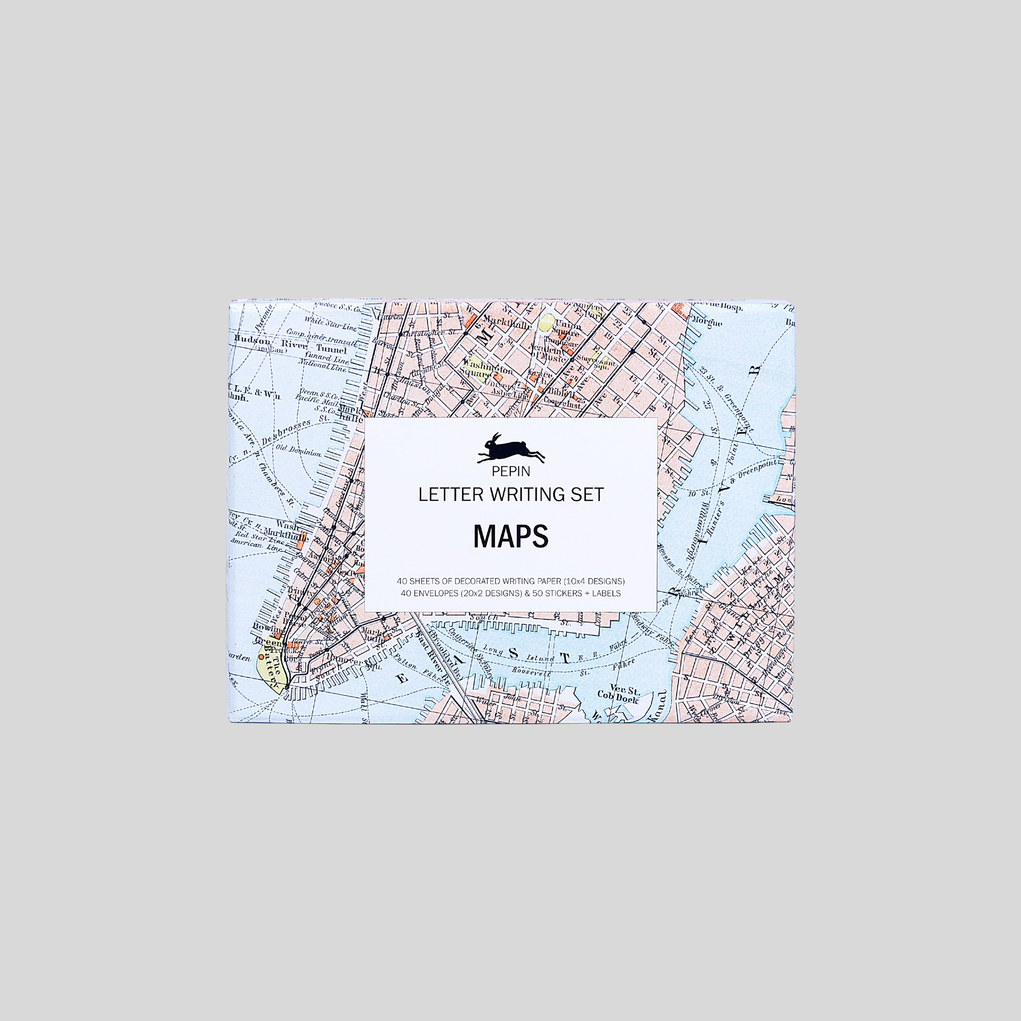 Pepin Letter Writing Set Maps